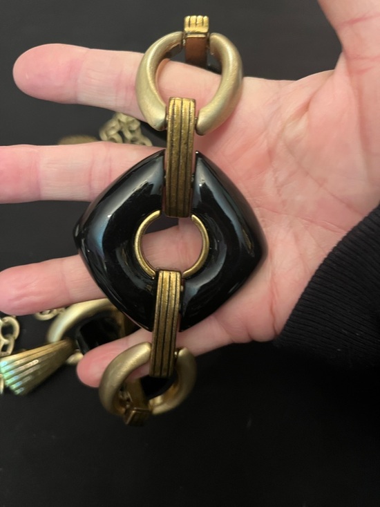 Chico’s Chain Belt Black Brass main image 8